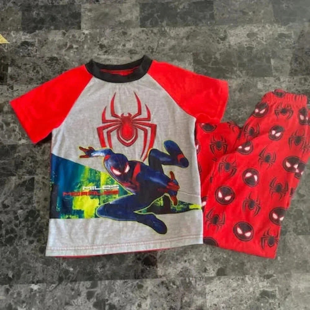 Marvel Spider-Man 2-Piece Pajama Set, Red, Size XS